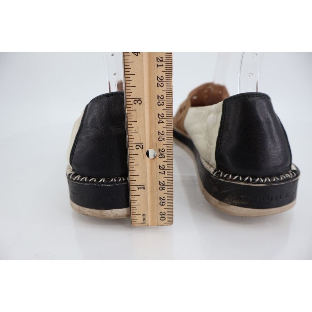 Hispanitas Chica Loafer Women's Size 37 6.5 Brown White Slip on Espadrilles Shoe - Picture 6 of 11